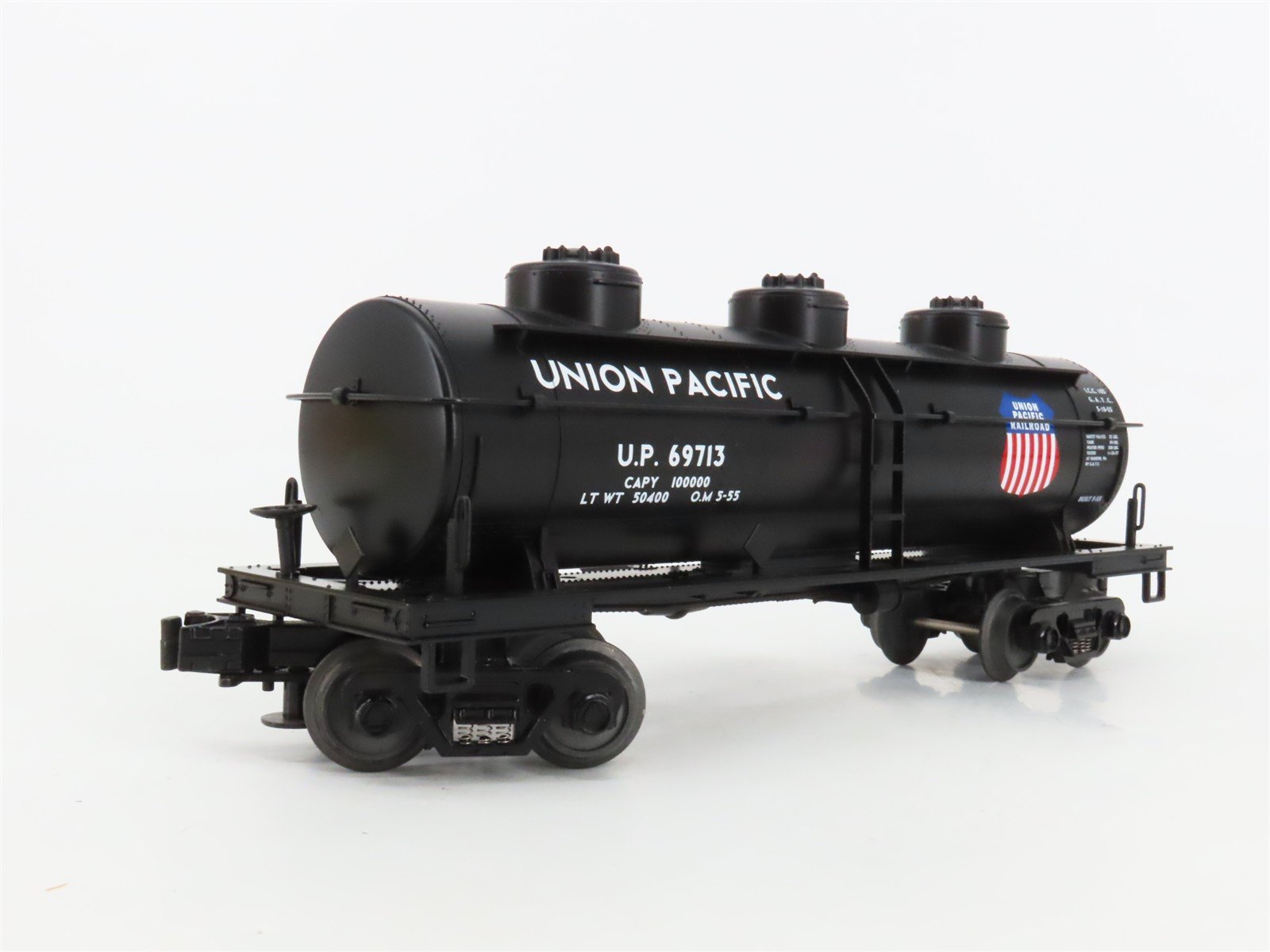 O27 Gauge 3-Rail MTH RailKing 30-7318 UP Union Pacific 3-Dome Tank Car #69713