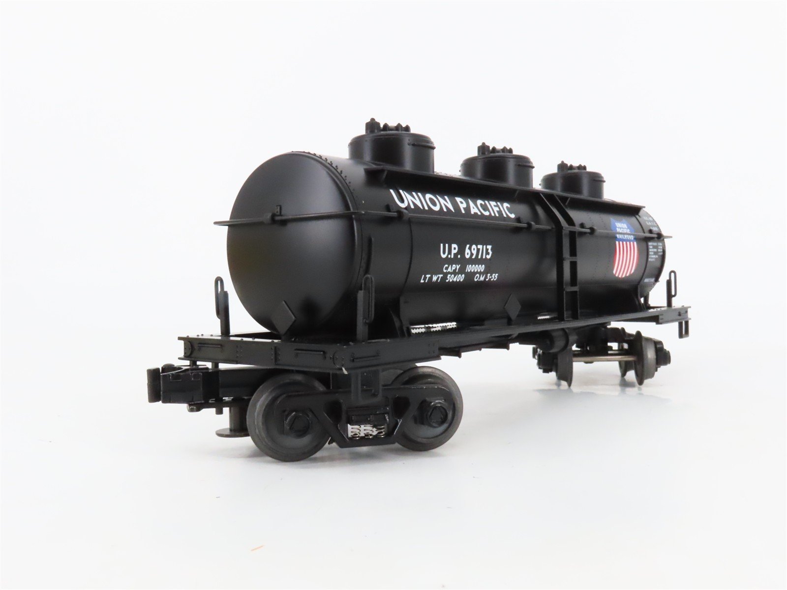 O27 Gauge 3-Rail MTH RailKing 30-7318 UP Union Pacific 3-Dome Tank Car #69713