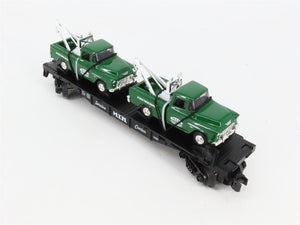 O27 3-Rail MTH RailKing 30-7615 Service Center Flat Car 1955 w/Ertl '55 Wreckers
