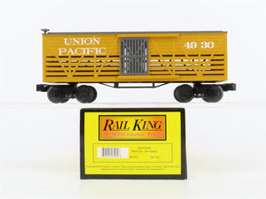 O27 Gauge 3-Rail MTH RailKing 30-7123 UP 19th Century Stock Car #4930