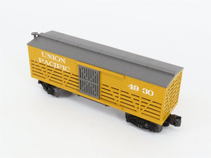 O27 Gauge 3-Rail MTH RailKing 30-7123 UP 19th Century Stock Car #4930