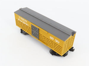 O27 Gauge 3-Rail MTH RailKing 30-7123 UP 19th Century Stock Car #4930