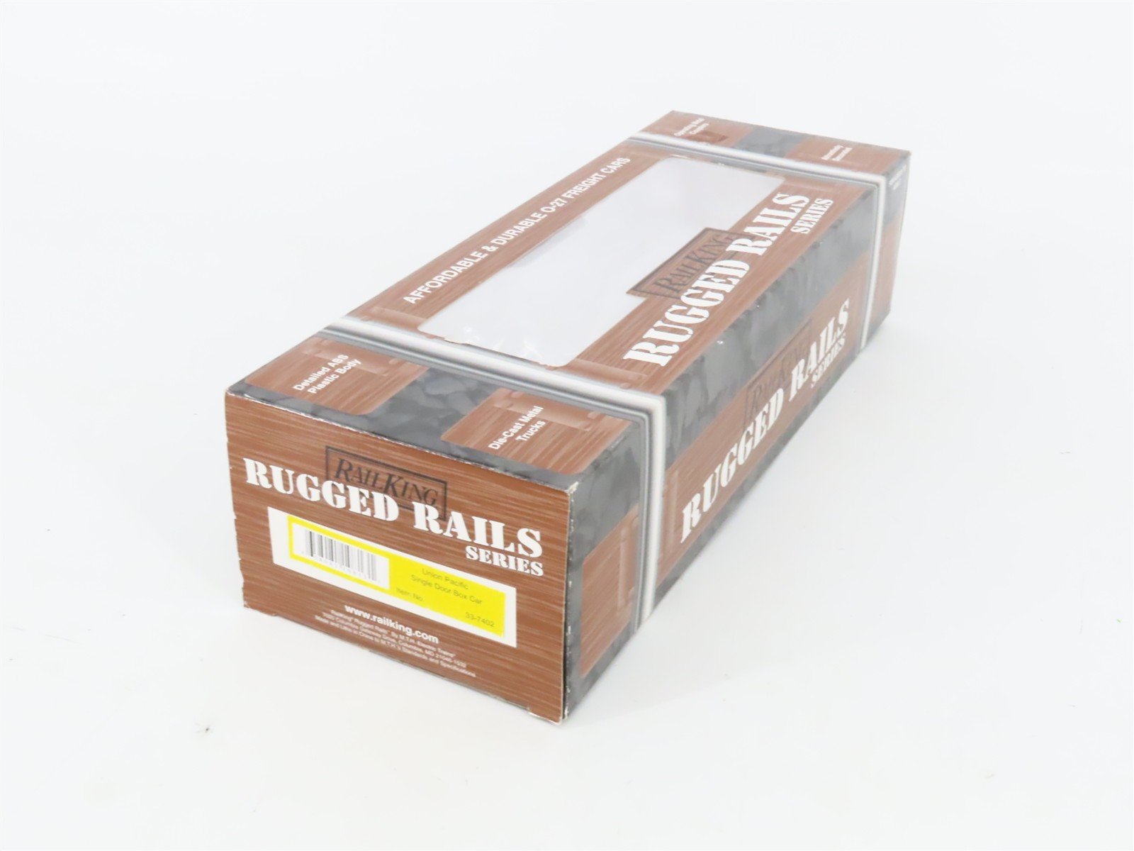 O27 Gauge 3-Rail MTH RailKing Rugged Rails 33-7402 UP Union Pacific Box Car 9368