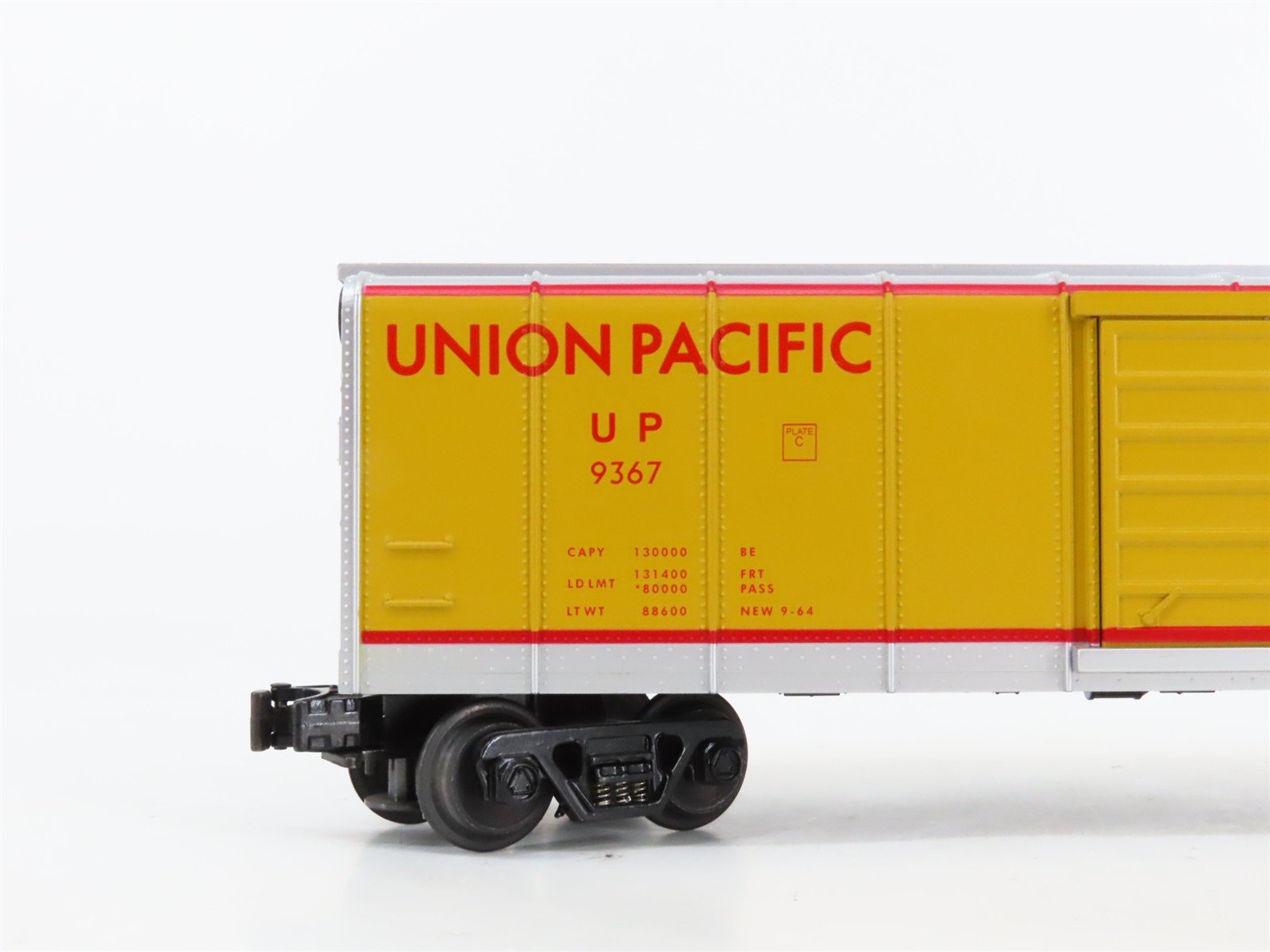 O27 Gauge 3-Rail MTH RailKing 30-7430 UP Union Pacific Round Roof Box Car #9367