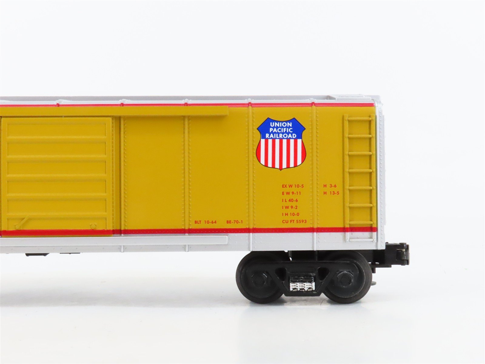 O27 Gauge 3-Rail MTH RailKing 30-7430 UP Union Pacific Round Roof Box Car #9367
