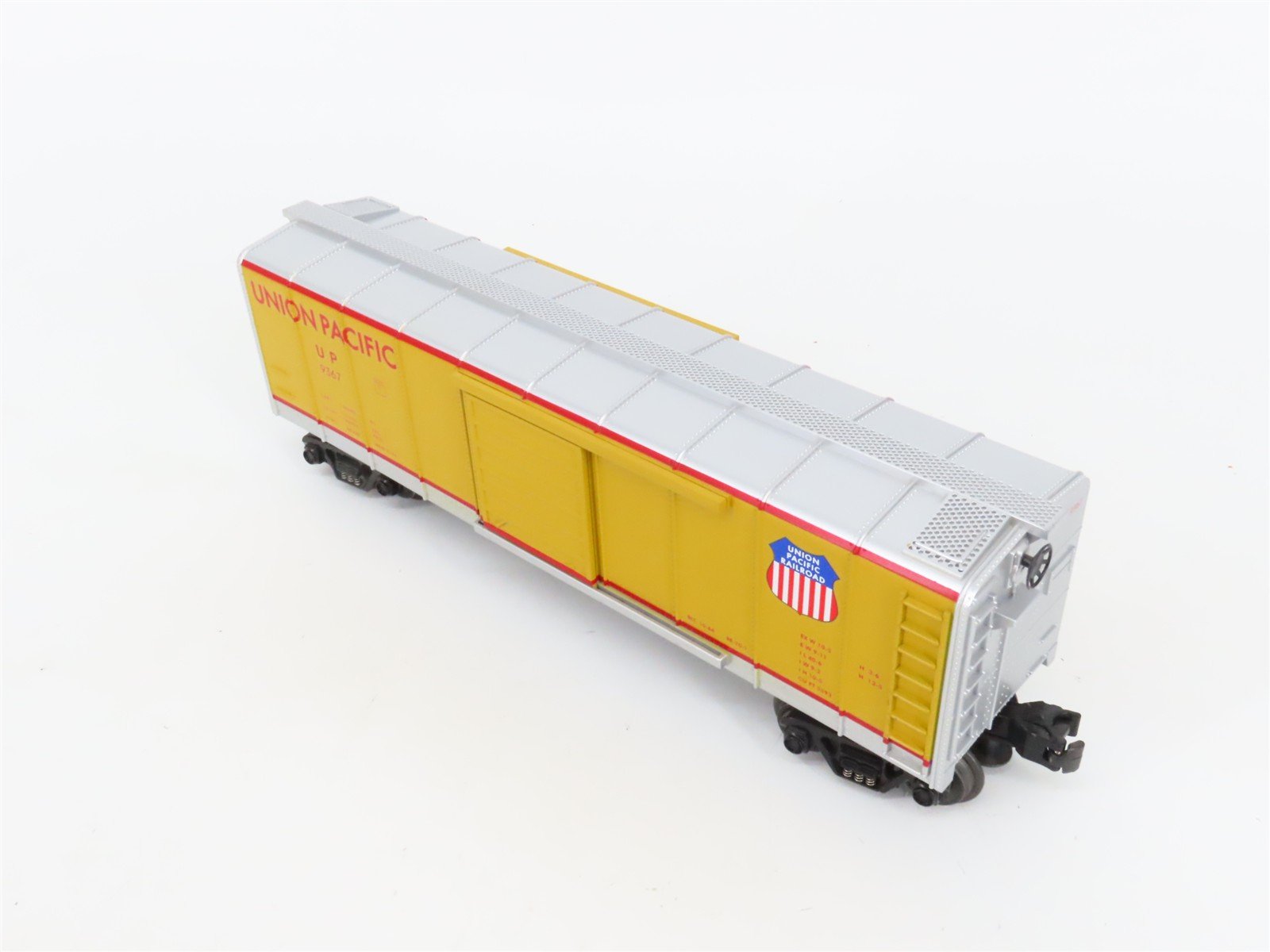 O27 Gauge 3-Rail MTH RailKing 30-7430 UP Union Pacific Round Roof Box Car #9367