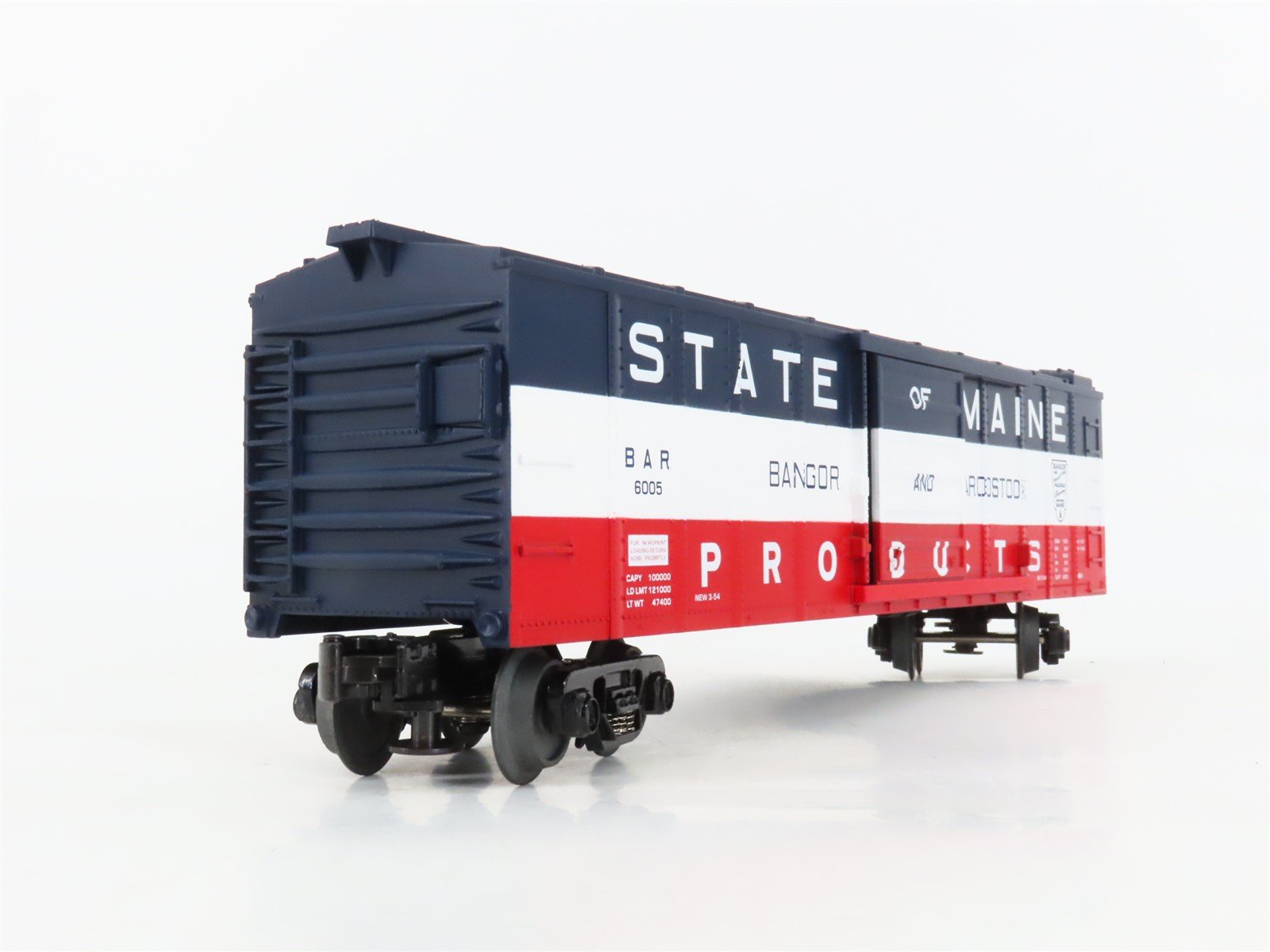 O27 Gauge 3-Rail MTH RailKing 30-7450 BAR State of Maine Box Car #6005