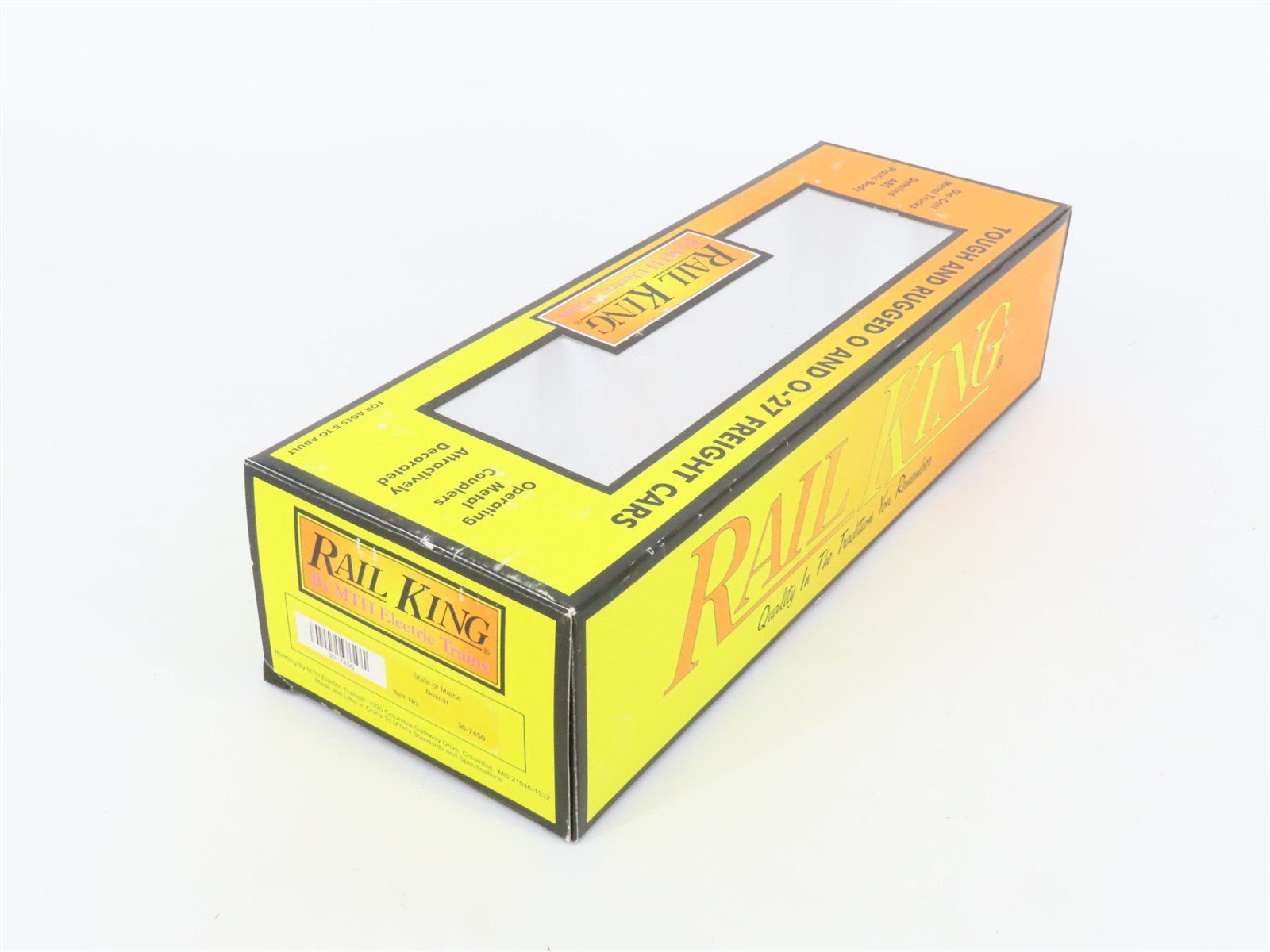 O27 Gauge 3-Rail MTH RailKing 30-7450 BAR State of Maine Box Car #6005