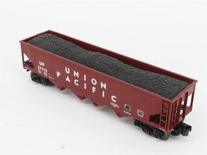 O27 3-Rail MTH RailKing 30-7538 UP 4-Bay Hopper #37715 w/ Operating Coal Load