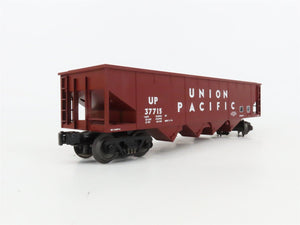 O27 3-Rail MTH RailKing 30-7538 UP 4-Bay Hopper #37715 w/ Operating Coal Load