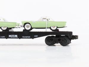 O27 Gauge 3-Rail MTH RailKing 30-7613 Classic Auto Flat Car #1957 w/ T-Birds
