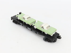 O27 Gauge 3-Rail MTH RailKing 30-7613 Classic Auto Flat Car #1957 w/ T-Birds