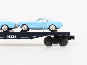 O27 Gauge 3-Rail MTH RailKing 30-7617 Flat Car #1964 w/ Ertl '64 Mustangs