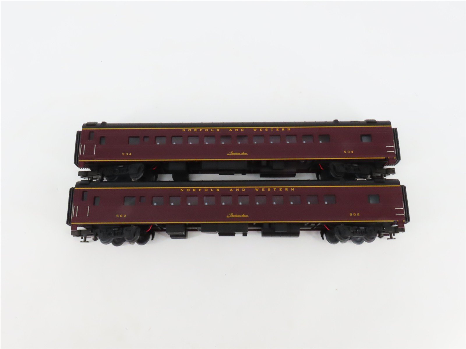 O Gauge 3-Rail MTH 20-6514 N&W Norfolk & Western 70' Passenger 5-Car Set wLights
