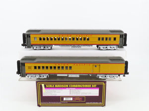 O Gauge 3-Rail MTH 20-4131 UP Union Pacific Madison Passenger 2-Car Set