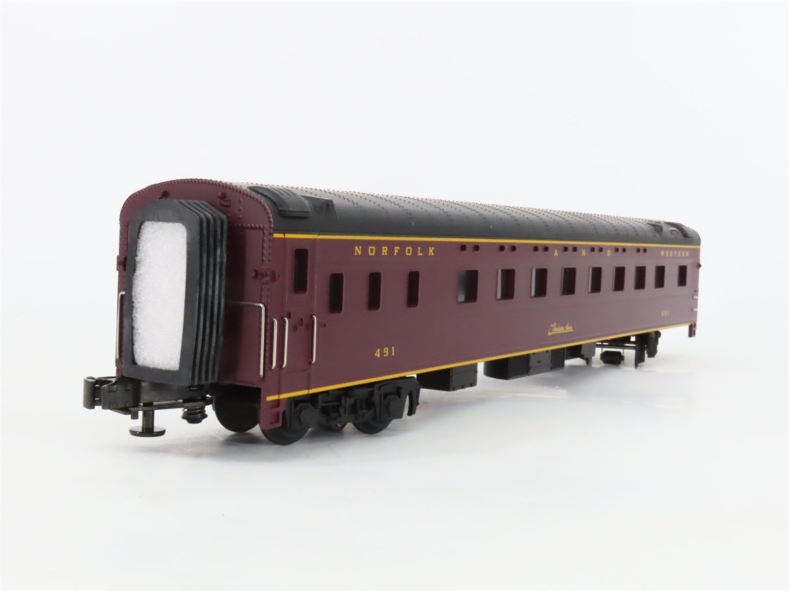O Gauge 3-Rail MTH 20-6614 N&W Norfolk & Western 70' Passenger 2-Car Set