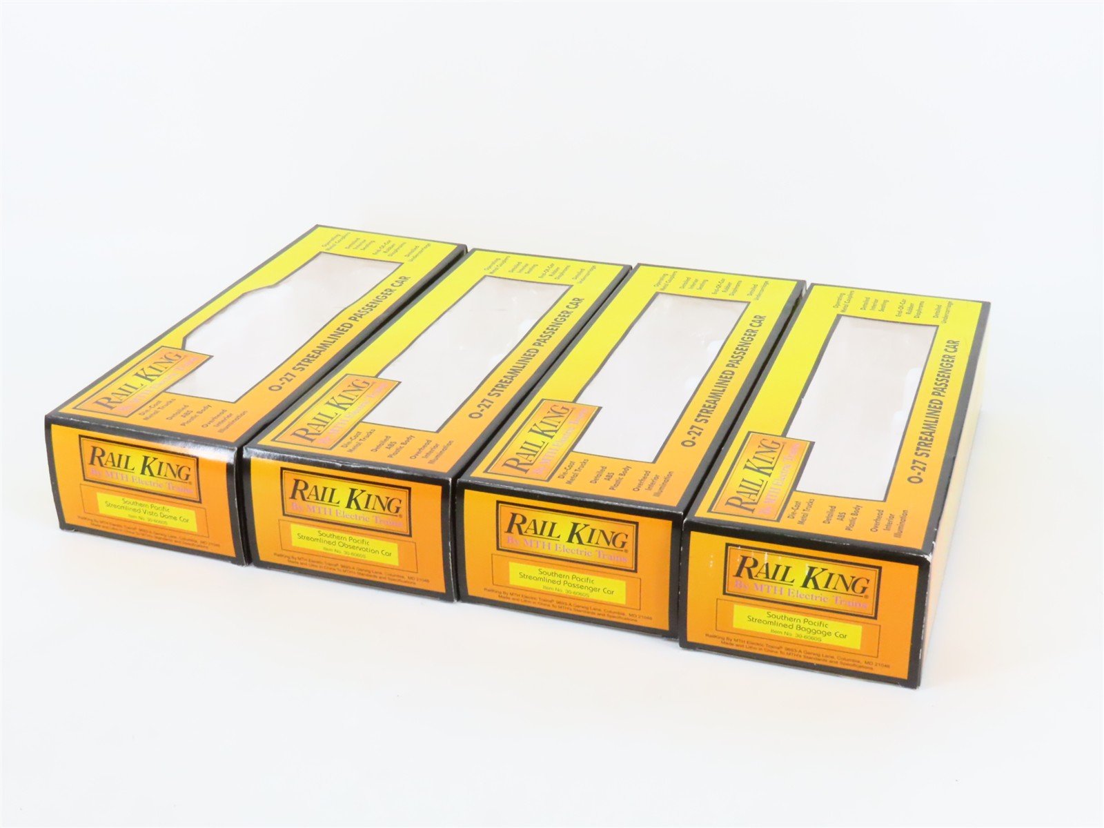 O Gauge 3-Rail MTH 30-6060 SP Southern Pacific Daylight Passenger 4-Car Set