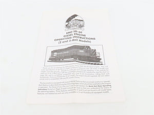 O Gauge 3-Rail MTH MT-2119L EMD Demonstrator SD60 Diesel Locomotive #EMD2