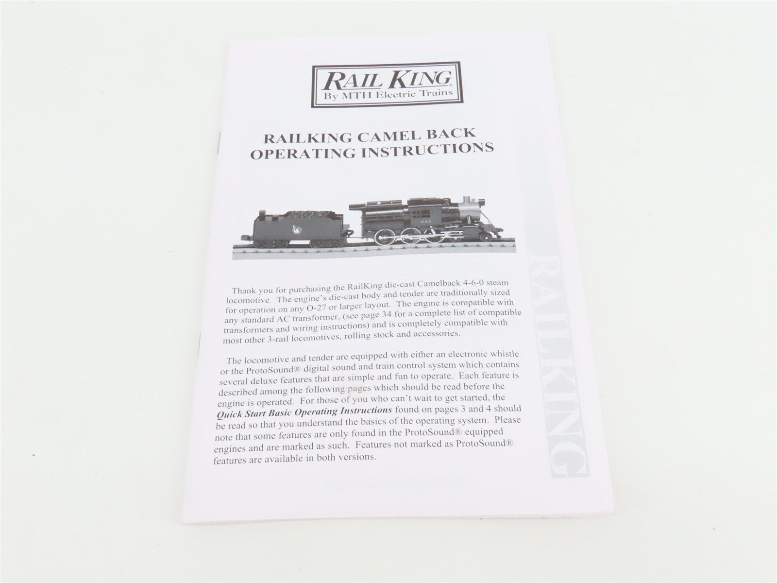 O27 Gauge 3-Rail MTH RailKing 30-1141-1 CNJ 4-6-0 Camelback Steam #631 w/ Sound