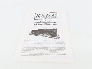 O Gauge 3-Rail MTH RailKing RK-1111LP N&W 0-8-0 Steam Switcher #244 w/ Sound
