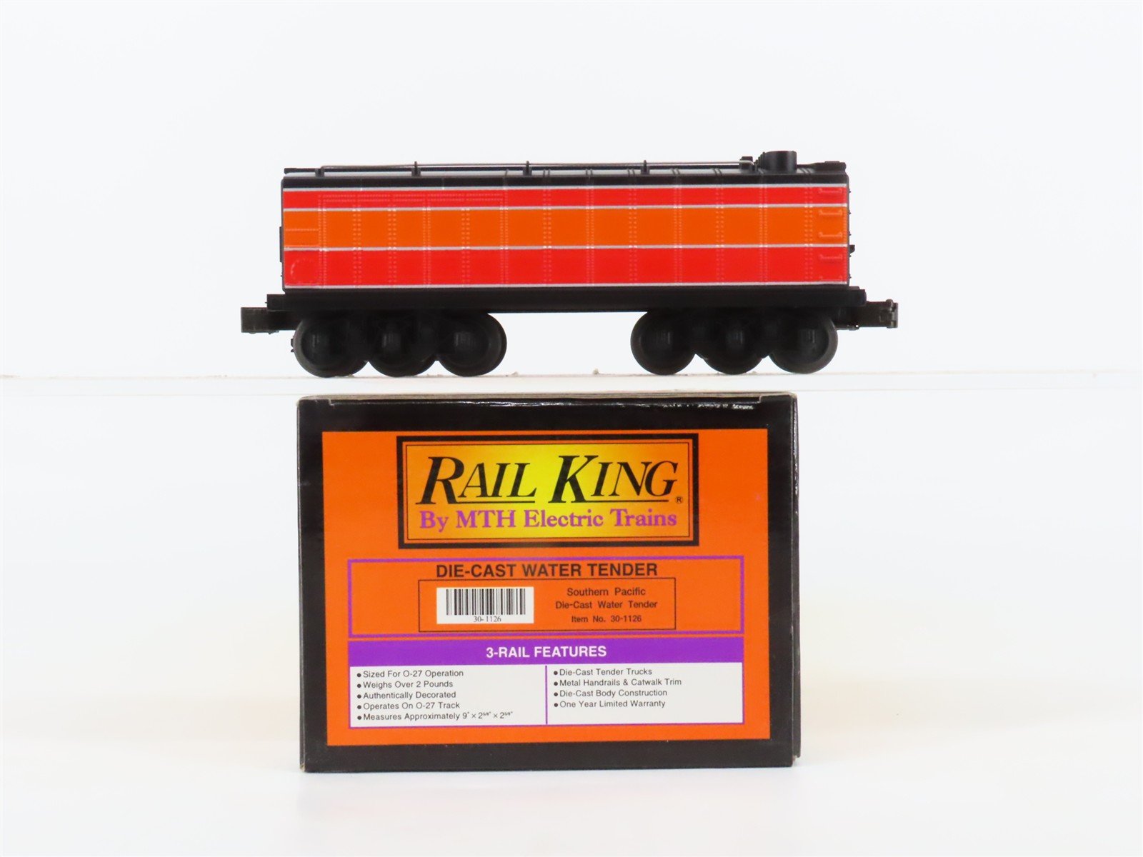 O27 Gauge 3-Rail MTH RailKing 30-1126 Unlettered SP 