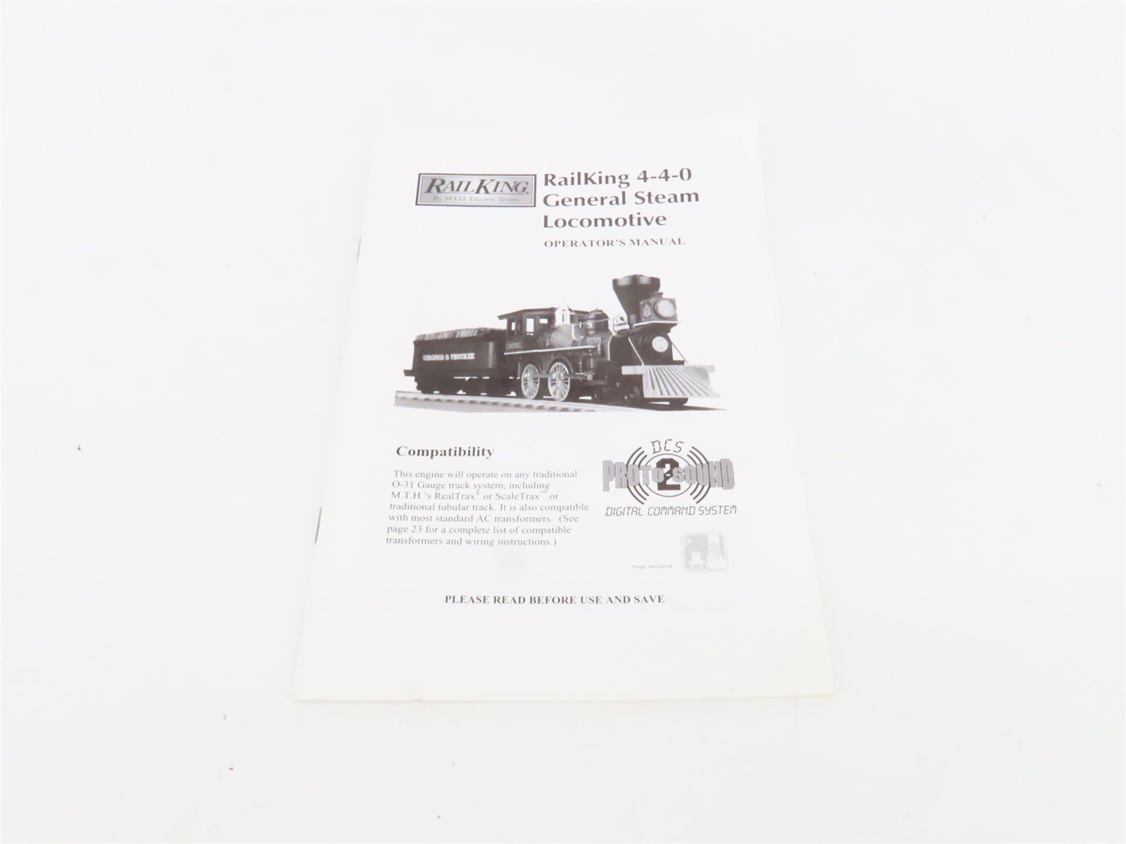 O Gauge 3-Rail MTH RailKing 30-1229-1 UP 4-4-0 General Steam #119 - ProtoSound2