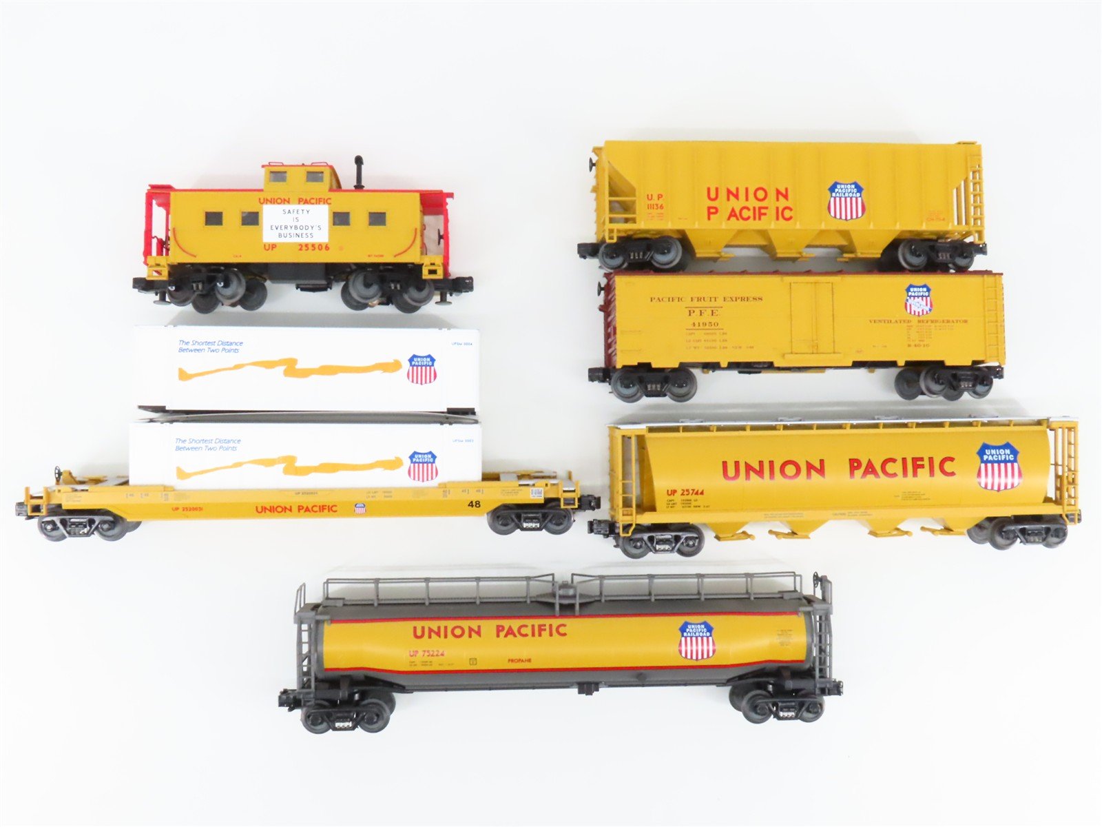 O Gauge 3-Rail MTH Rail King 30-7005 UP Union Pacific Assorted Freight 6-Car Set