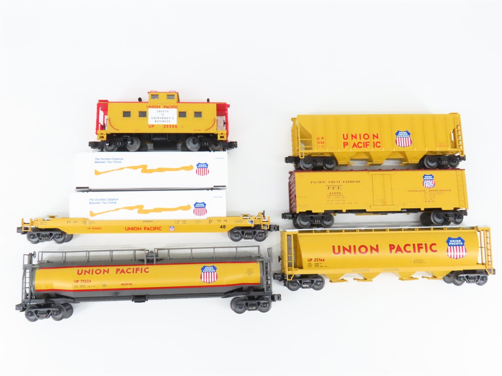 O Gauge 3-Rail MTH Rail King 30-7005 UP Union Pacific Assorted Freight 6-Car Set