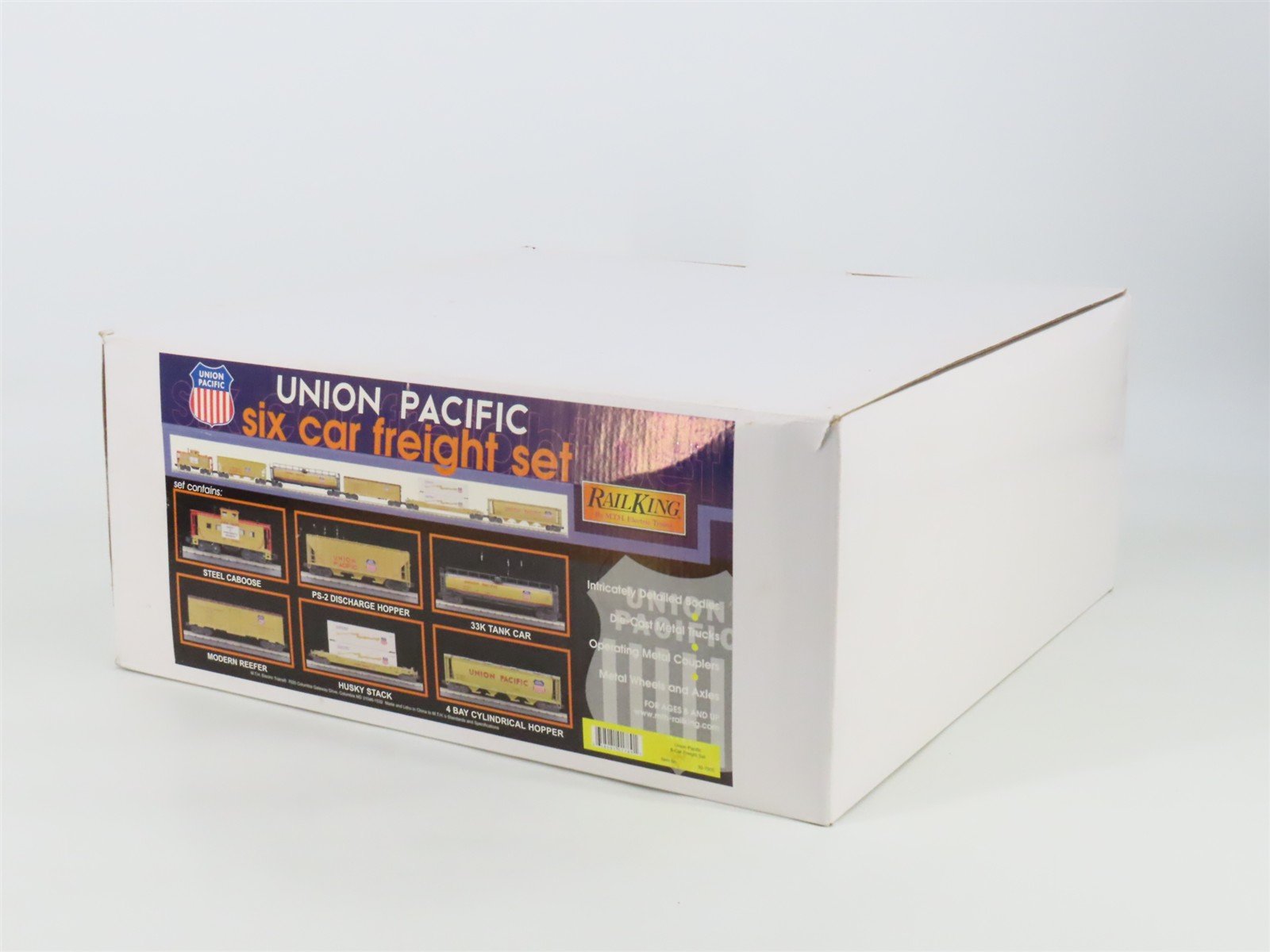 O Gauge 3-Rail MTH Rail King 30-7005 UP Union Pacific Assorted Freight 6-Car Set