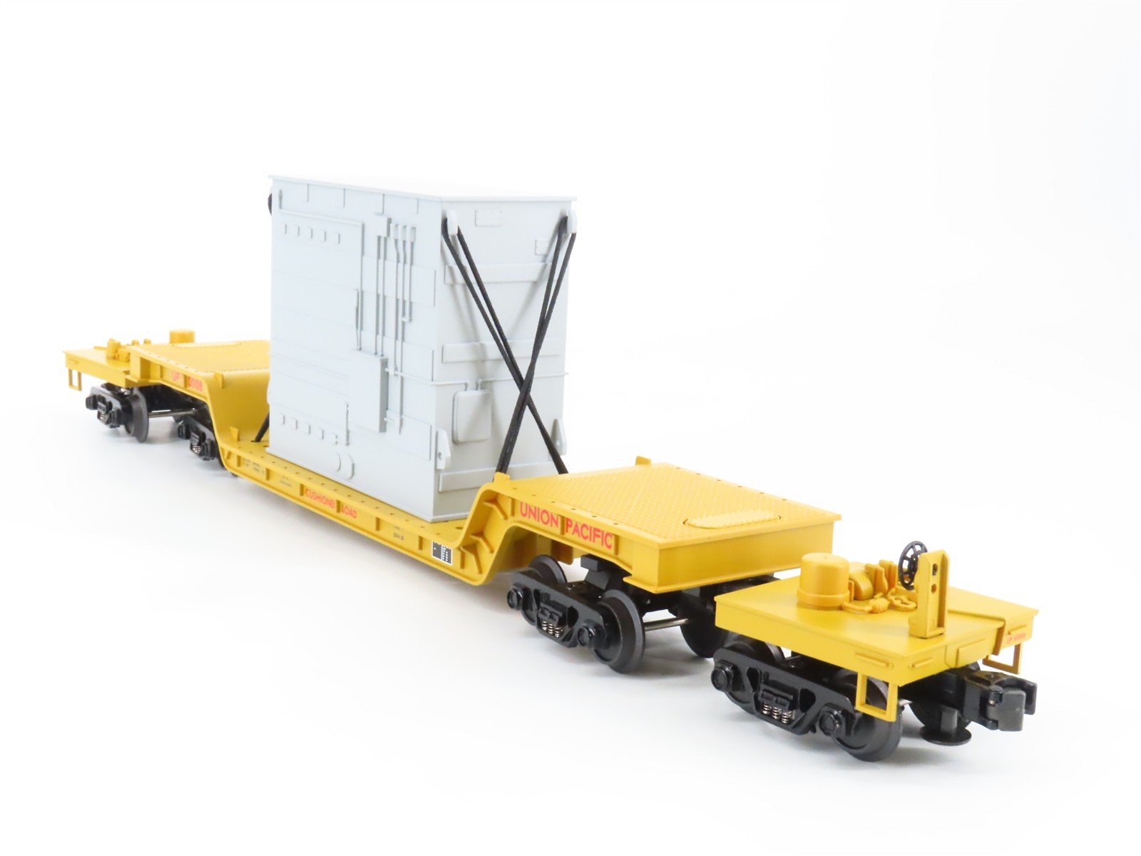 O Gauge 3-Rail MTH 20-98106 UP Union Pacific 75' Flat Car #50008 w/ Transformer