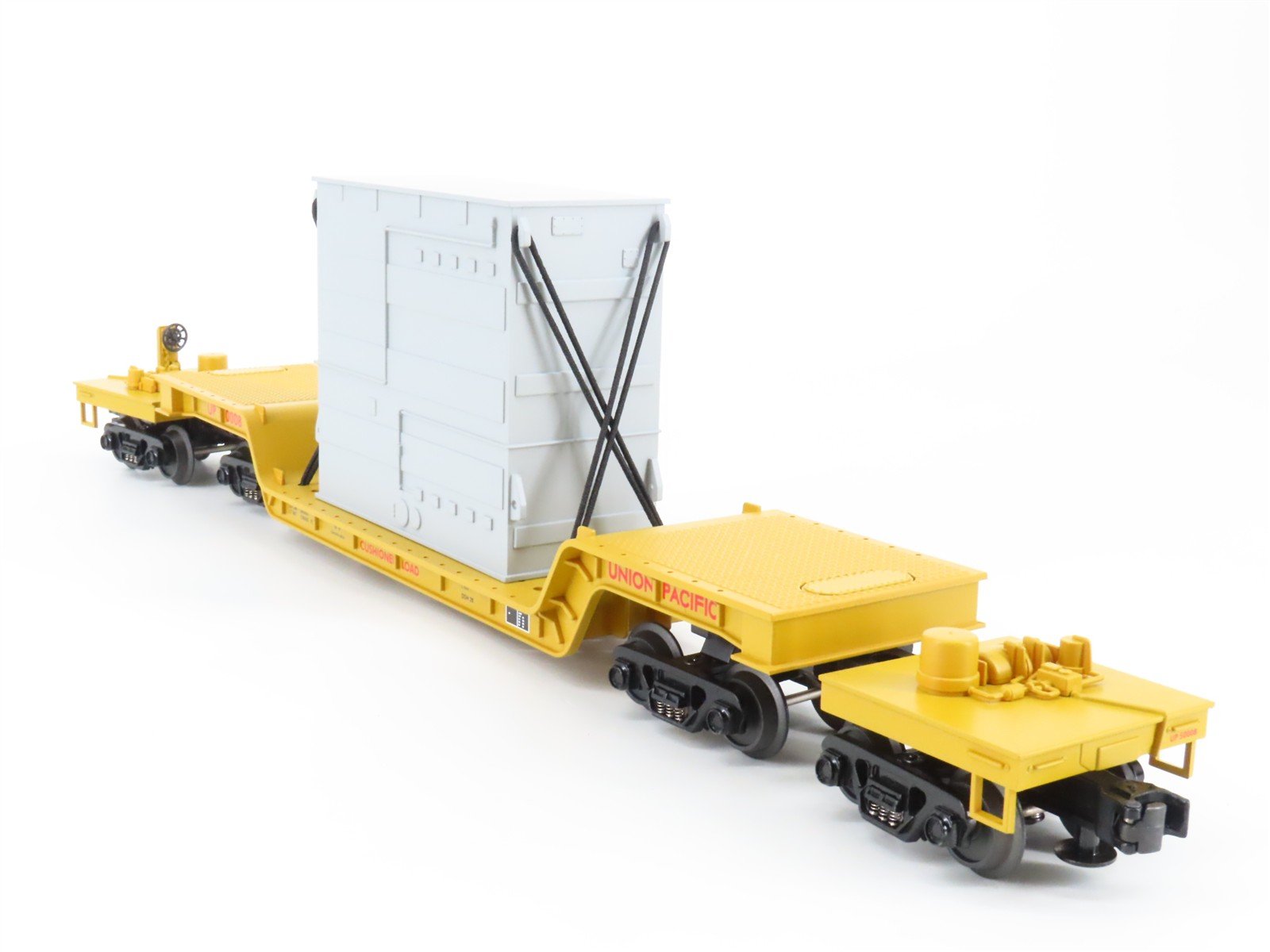 O Gauge 3-Rail MTH 20-98106 UP Union Pacific 75' Flat Car #50008 w/ Transformer