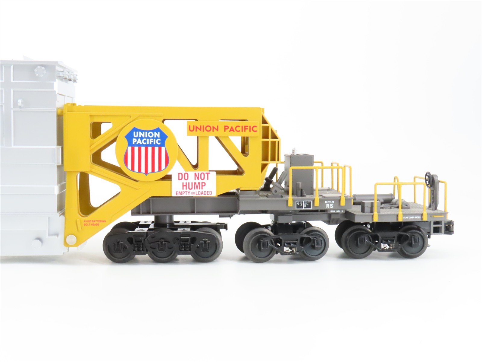 O Gauge 3-Rail MTH 20-98325 UP Union Pacific Railroad Schnabel Flat Car #40020