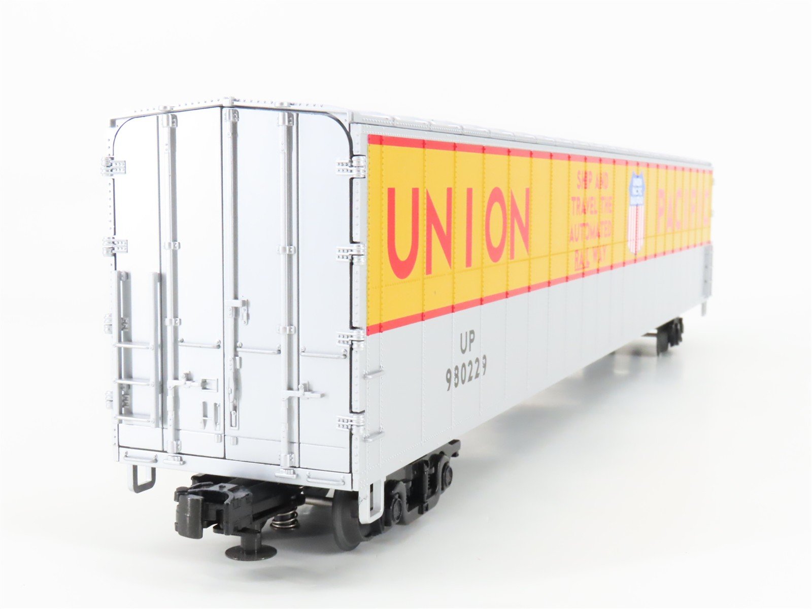 O Gauge 3-Rail MTH 20-98305 UP Union Pacific 75' AutoTrain Auto Carrier #980229
