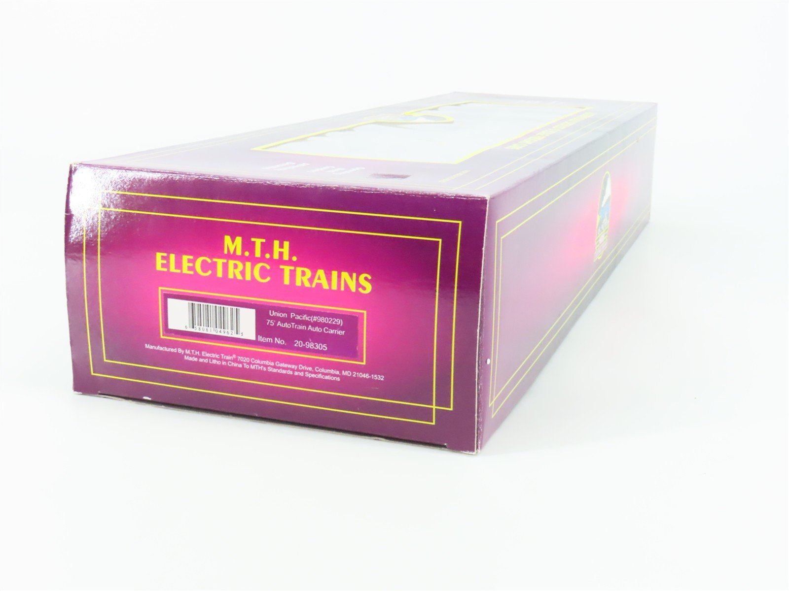 O Gauge 3-Rail MTH 20-98305 UP Union Pacific 75' AutoTrain Auto Carrier #980229