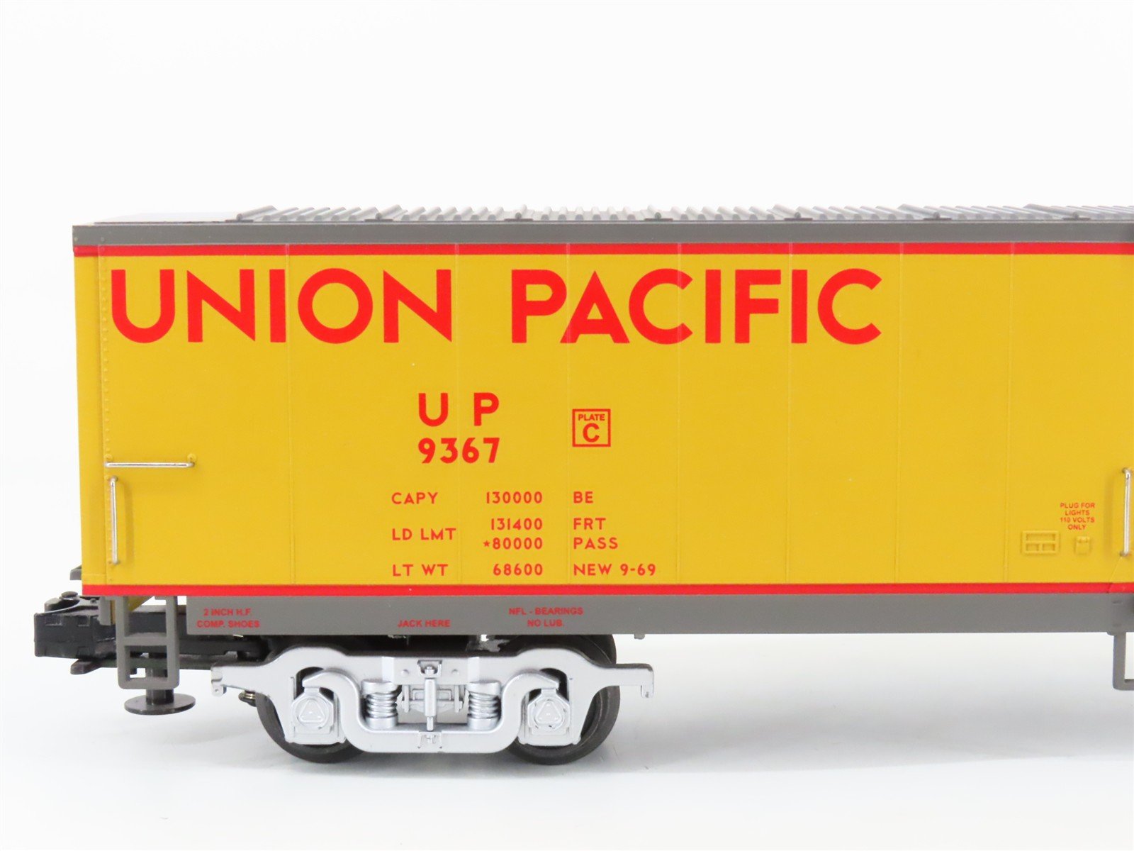 O Gauge 3-Rail MTH 20-93053 UP Union Pacific Railroad 61' Mail Box Car #9367