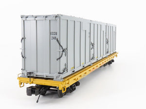 O Gauge 3-Rail MTH 20-98888 UP Union Pacific Flat Car #52042 w/ Trash Containers