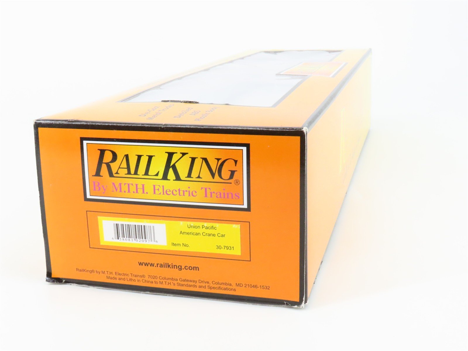 O Gauge 3-Rail MTH Rail King 30-7931 MKT UP Union Pacific Crane Car #1031