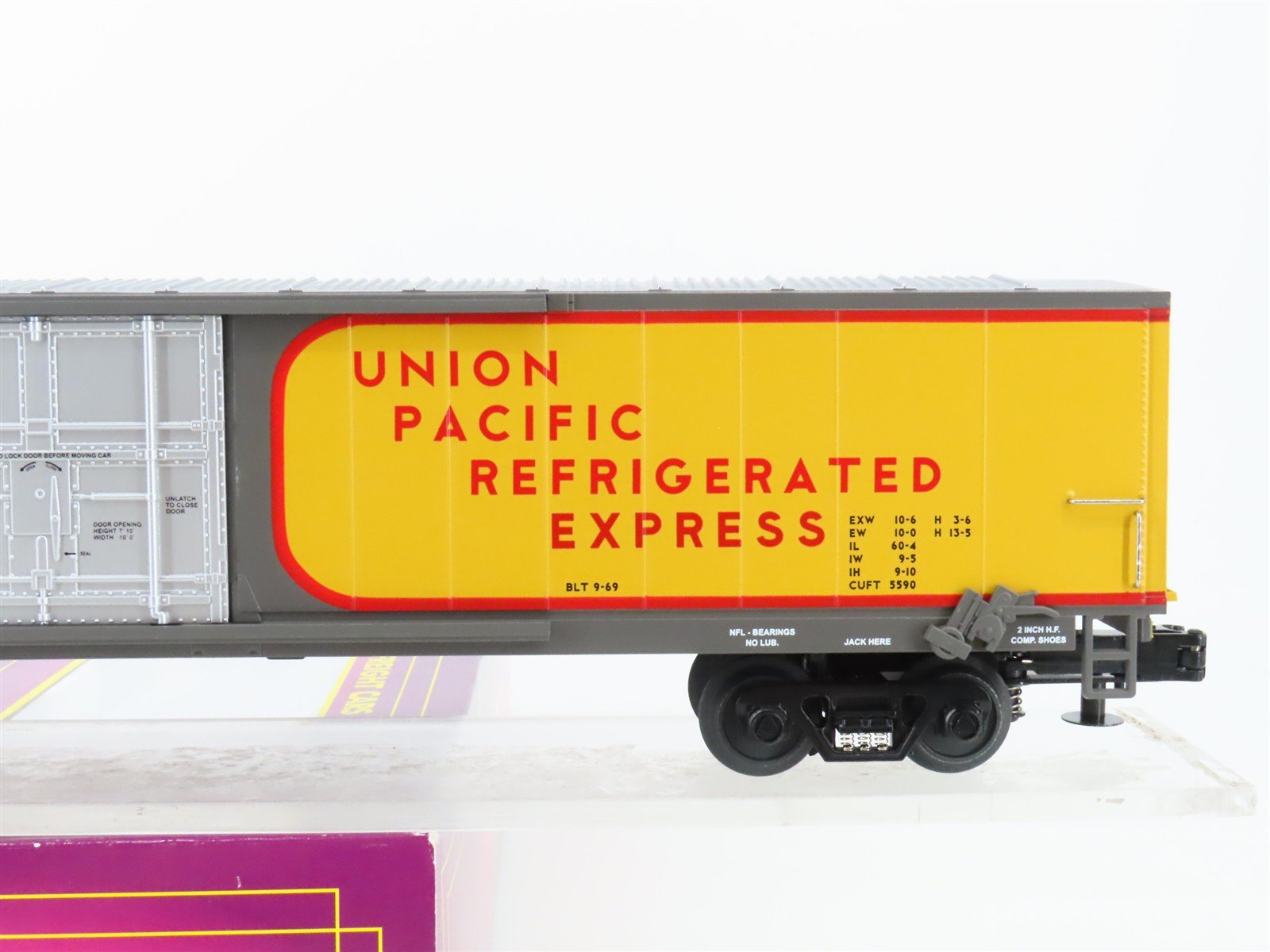 O Gauge 3-Rail MTH 20-94032 UP Union Pacific Railroad 60' Express Reefer #9339