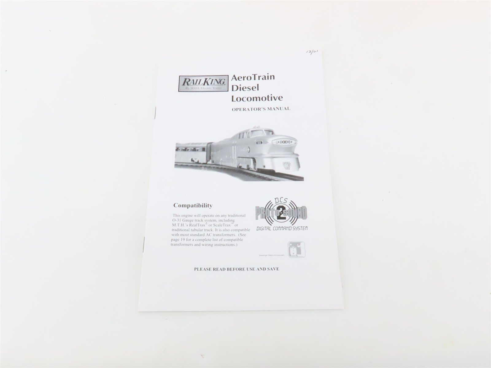 O Gauge 3-Rail MTH 30-2210-1 PRR Pennsylvania Aerotrain Diesel Passenger Set