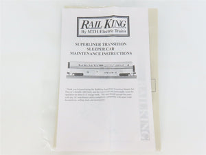 O Gauge 3-Rail MTH Rail King 30-6503 Amtrak Superliner Sleeper Passenger #39013