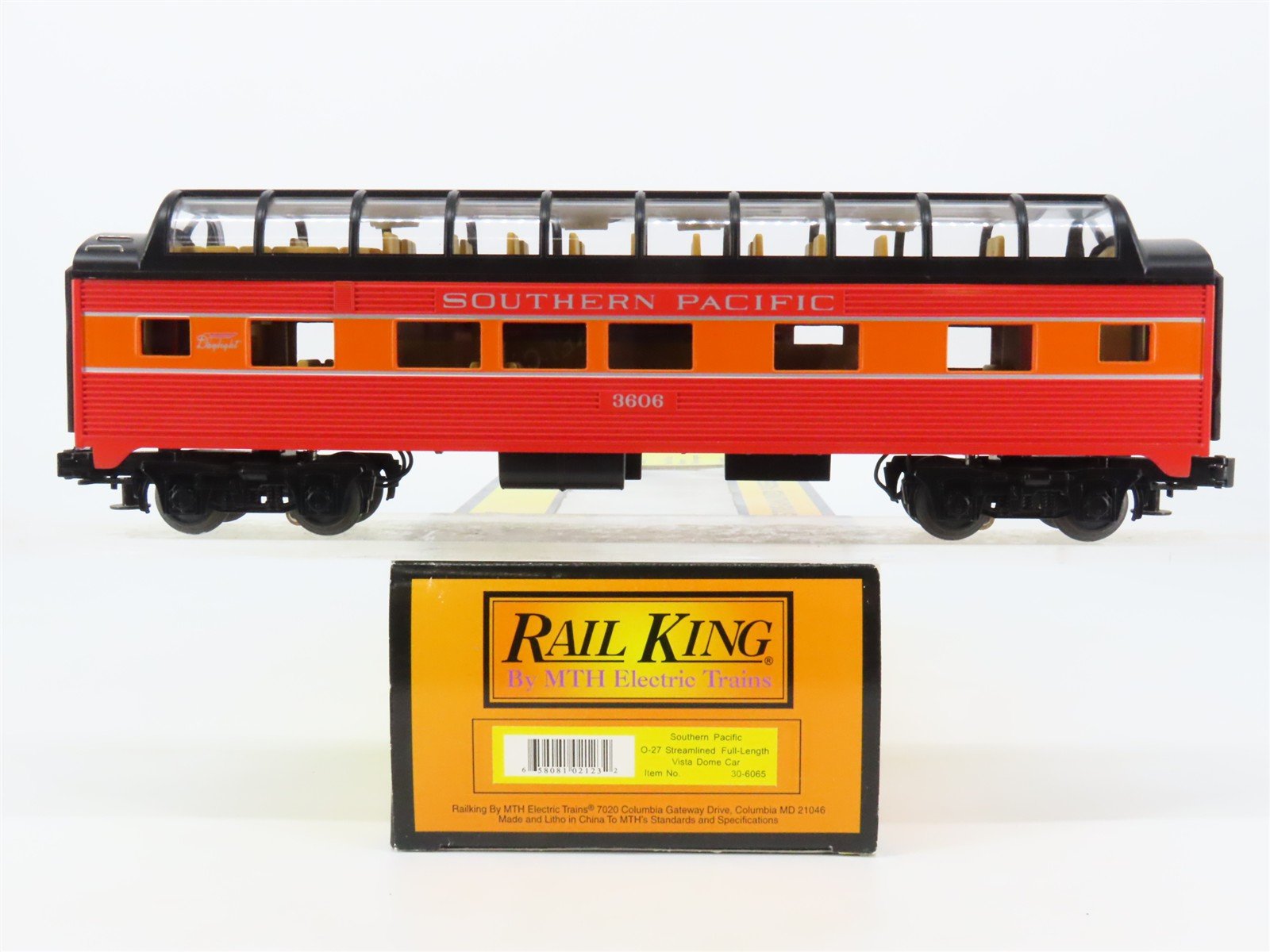 O Gauge 3-Rail MTH Rail King 30-6065 SP Southern Pacific Dome Passenger #3606