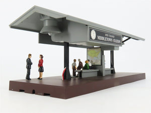 O 1/48 MTH Rail King 30-9107 Operating Passenger Station Platform w/ Figures
