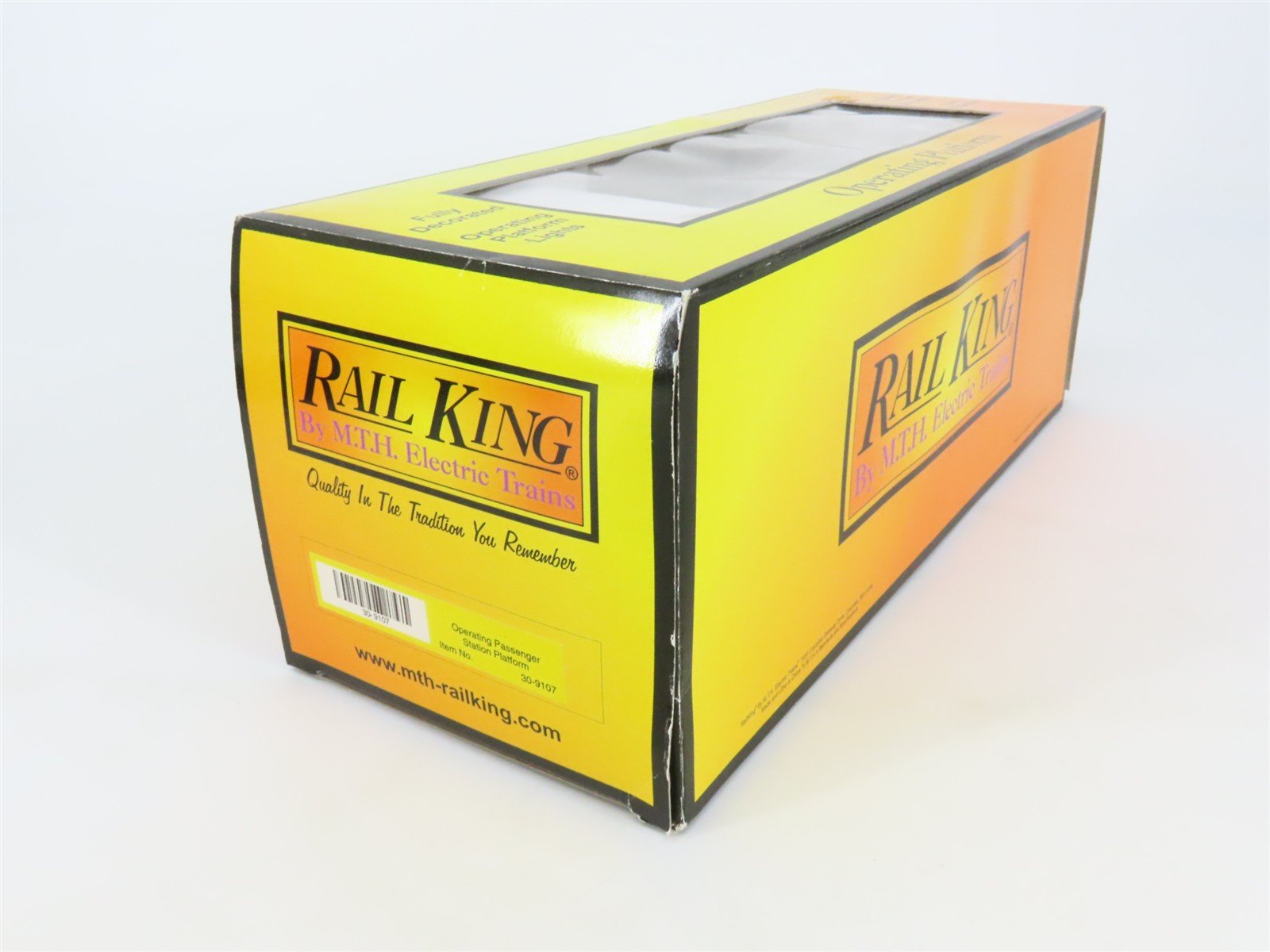 O 1/48 MTH Rail King 30-9107 Operating Passenger Station Platform w/ Figures