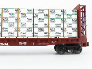 O Gauge 3-Rail MTH 20-98141 CN Canadian National Bulkhead Flat Car #306300