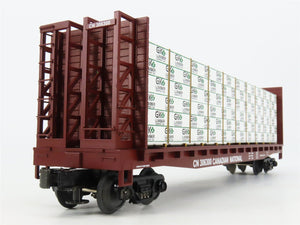 O Gauge 3-Rail MTH 20-98141 CN Canadian National Bulkhead Flat Car #306300