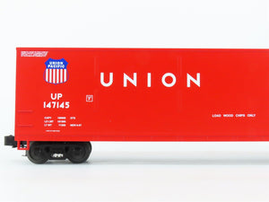 O Gauge 3-Rail MTH UP Union Pacific Railroad Wood Chip Hopper #147145 w/ Load