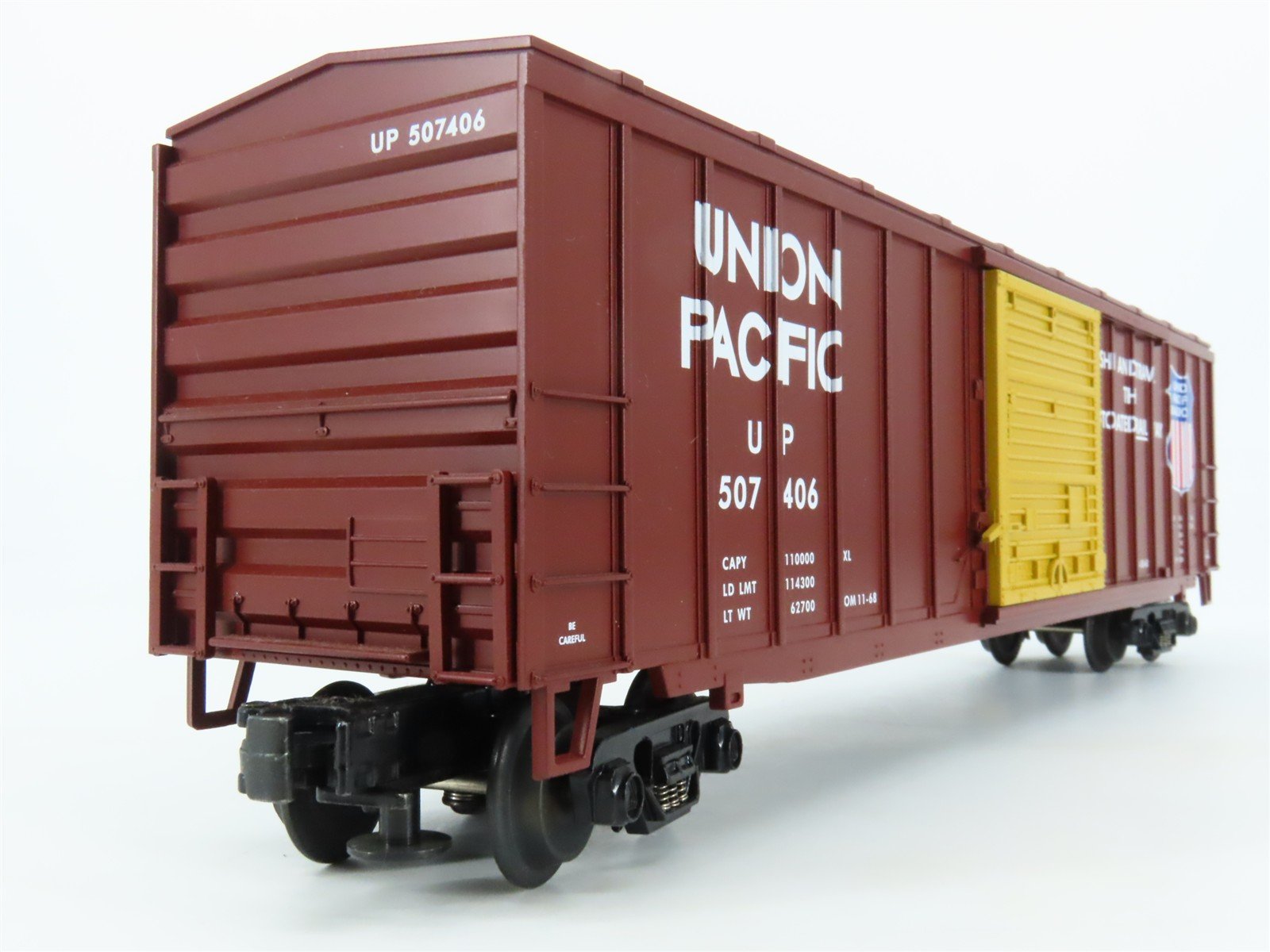 O Gauge 3-Rail MTH UP Union Pacific Railroad Single Door Box Car #507406