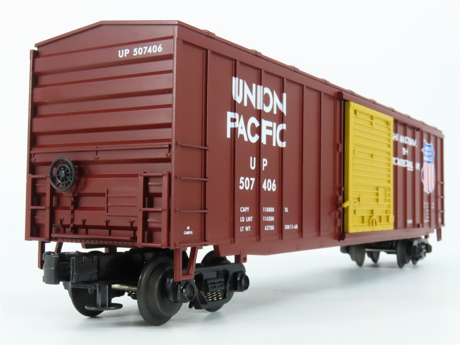 O Gauge 3-Rail MTH UP Union Pacific Railroad Single Door Box Car #507406