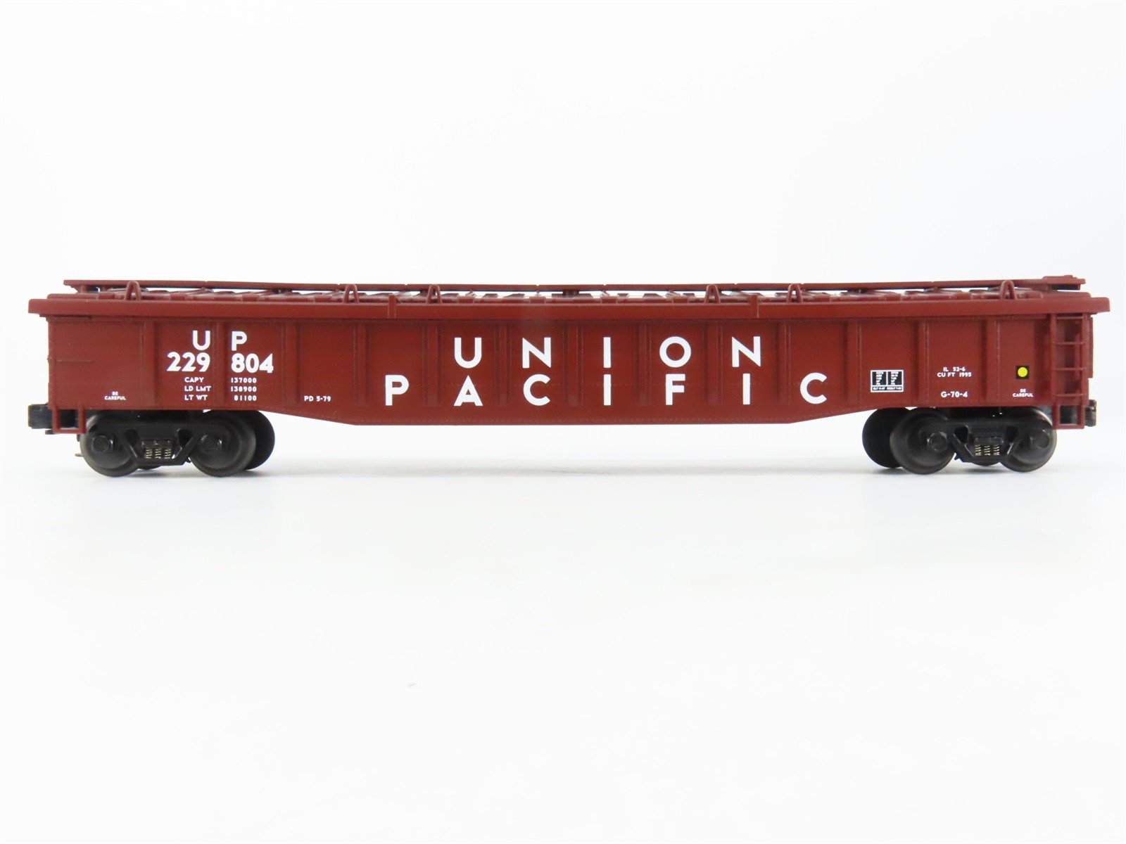 O Gauge 3-Rail MTH UP Union Pacific Railroad Covered Gondola #229804