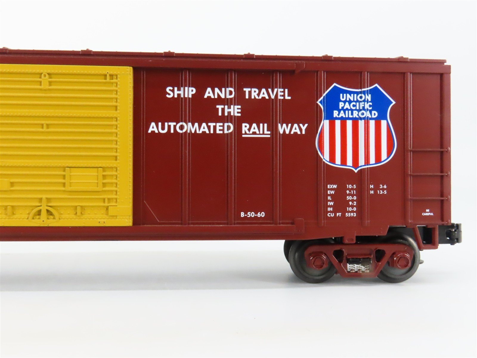 O Gauge 3-Rail MTH UP Union Pacific Railroad Single Door Box Car #507406